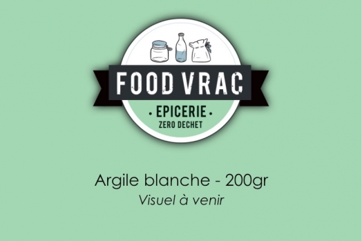 Argile blanche - Sachet 200gr