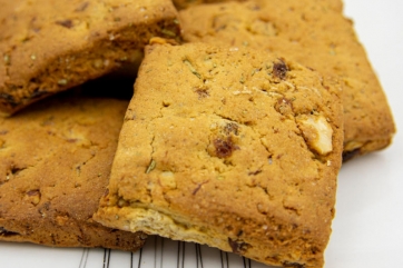 Cookies carrés  Abricot - Romarin - Bio