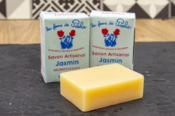 Savon artisanal Ayurvédique Jasmin - Peau sèche - 75 gr