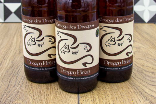 Dragon brun - Grange des Dragons - Bière brune - 33cl