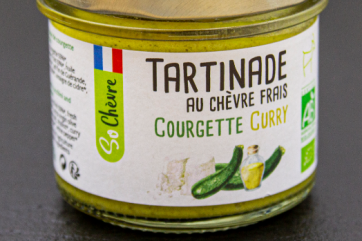 Tartinade au chèvre frais courgette curry Bio (90gr) - So Chèvre